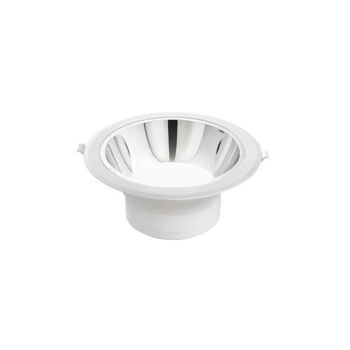 Kruhová - FAN INC-MACK-25 Zápustné svítidlo LED Mack, bílé/chrom, polykarbonát, 25 W, 3050 lm, 4000 K, 23 x 23 x 10,2 cm - FANEUROPE - foto 1