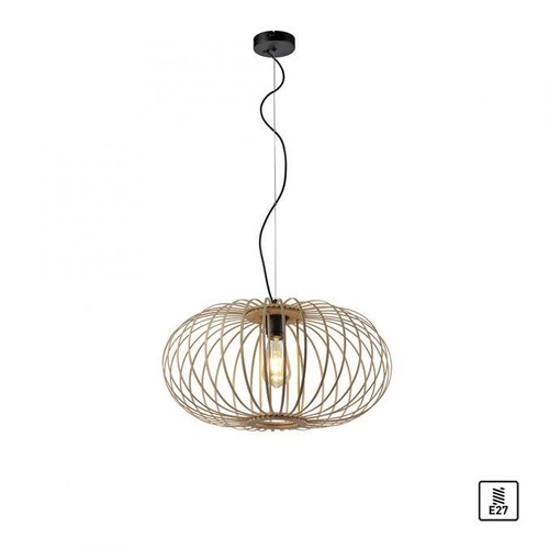 Dekorativní - LD 11409-79 RACOON LED závěsné svítidlo přírodní dřevo 1 ramenné ellipsenförmig Hängežárovka - LEUCHTEN DIREKT / JUST LIGHT - foto 1