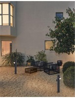 Sloupková - NV 9291703 Venkovní sloupkové svítidlo RAMO tmavě šedý hliník skleněný difuzor GU10 2x7W 220-240V IP65 bez žárovky - NOVA LUCE