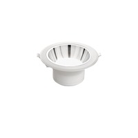 Kruhová - FAN INC-MACK-20C Zápustné svítidlo LED Mack, bílé/chrom, polykarbonát, 20 W, 2500 lm, 3000 K, 19 x 19 x 9,1 cm - FANEUROPE