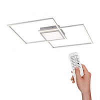 Hranatá - LD 14712-55 ASMIN LED stropní svítidlo, ocel, 60x60cm, CCT nastavení teploty barvy, stmívatelné 3000-5000K - LEUCHTEN DIREKT / JUST LIGHT