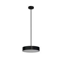 Kruhová - OS KRU60694 KRUGER P2 FO závěsné plastové svítidlo černá IP40 4000 K 34W LED DALI - OSMONT