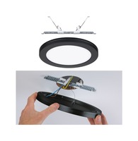 Kruhová - P 93097 LED vestavné svítidlo 2v1 Cover-it kruhové 225mm 4000K černá - PAULMANN