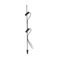 Zápichy - FARO 75709-233DR CLAP 1030 lampa se zápichem, černá 2x6W 3000K 38st. - FARO