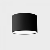 Kruhová - KHL K51706.02.SR.BK-BK.OP.ST.8.30 DISC MINI ROCCO stropní svítidlo pr. 120 mm černá 12 W CRI >80 3000K Non-Dimm  - KOHL-Lighting