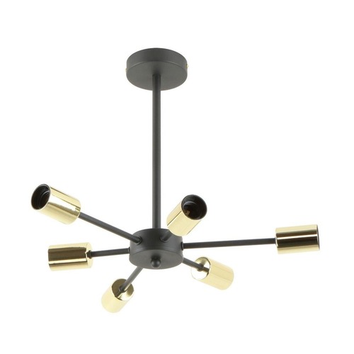 Dekorativní - ZUMA 003064-025596 A8100-6 MANDI stropní svítidlo černá-zlatá - ZUMALINE - foto 1