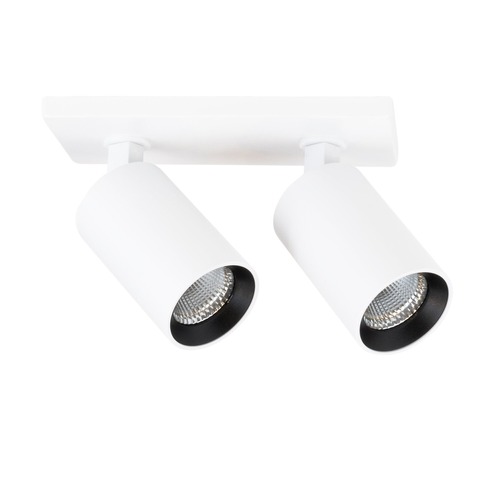 Hranatá - SLC SLC1364 Vestavné stropní LED svítidlo Art 2x10 W 220-240 V 2700 K stmívatelné 36° Ra90 bílé - TLG - foto 1