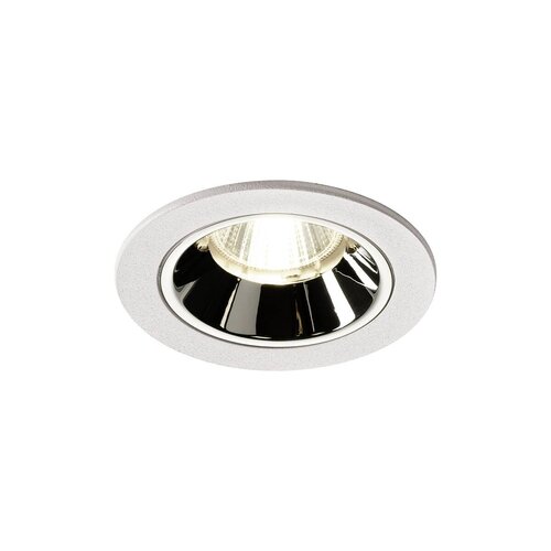 Kruhová - LA 1003837 NUMINOS® DL S vnitřní LED zápustné stropní svítidlo bílá/chrom 4000 K 55° včetně listových pružin - BIG WHITE (SLV) - foto 1