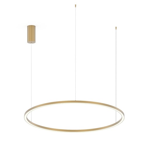 Kruhová - FAN LED-HOOP-S120-ORO Závěsné LED svítidlo HOOP zlatá, 60 W, 9000 lm, CCT, 120 x 150 cm - FANEUROPE - foto 1