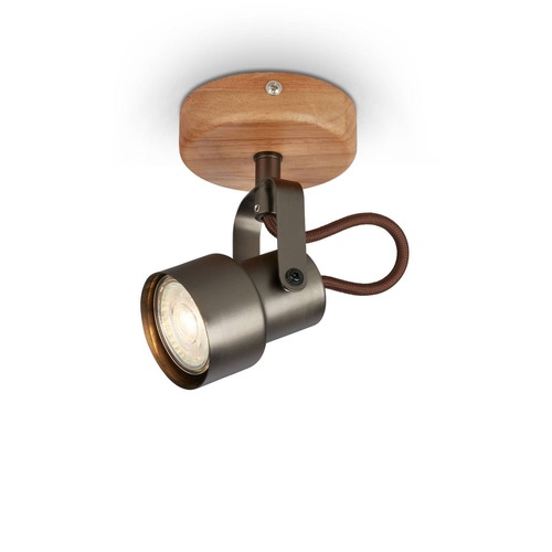 Bodová - BRILO 2872-015 Bodové svítidlo pr. 9 cm 1xGU10 5W 460lm antická šedá - BRILO - foto 1