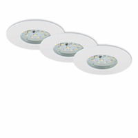 Kruhová - BRI 7295-036 3ks sada LED vestavné svítidlo, pr. 7,5 cm, 6,5 W, bílé - BRILONER