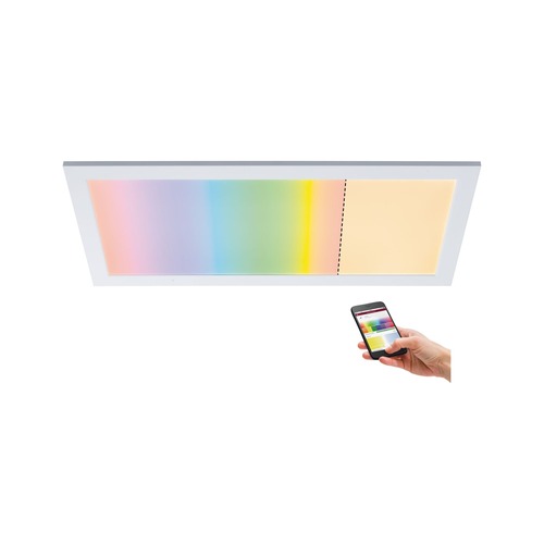 Dekorativní - P 79808 LED Panel SmartHome Zigbee Amaris hranaté 595x295mm 22W RGBW 2.700K bílá mat - PAULMANN - foto 1