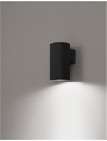 Nástěnná - NV 9010008 Venkovní nástěnné svítidlo ALP černý hliník a sklo LED Chip Cree 2x10W 220-240V 3000K 7st. IP65 - NOVA LUCE
