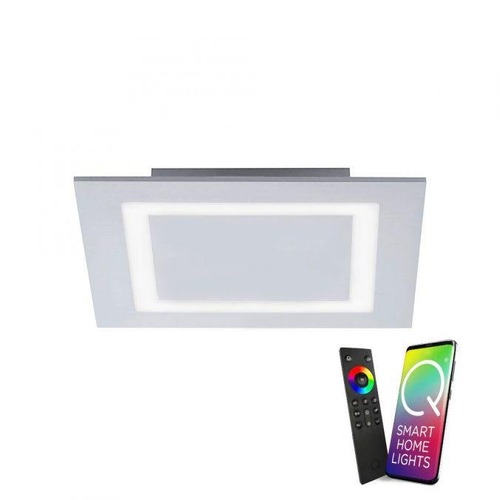 Hranatá - PN 8160-95 Stropní svítidlo Q-MIRAN LED Smart Home 19W 2150lm 30x30cm hliník RGB 2700-5000K - PAUL NEUHAUS - foto 1