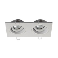 Hranatá - ZUMA 003064-024578 Bodové svítidlo CHUCK DL 2 SQUARE 20068-WH-N - ZUMALINE