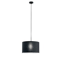 Dekorativní - FAN I-CAPITAL-S38-NER Závěsné svítidlo Capital, černé, 1xE27, 38 x 150 cm - FANEUROPE