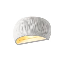 Nepřímé osvětlení - LA 1004732 PLASTRA WL CURVED CUTRAIN vnitřní nástěnné přisazené svítidlo QT-DE12 bílá - BIG WHITE (SLV)