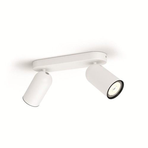 Bodová - PH 50582/31/PN Bodové svítidlo Philips Pongee 50582/31/PN bílé 2x max.10W - PHILIPS (915005530801) - foto 1
