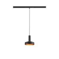 Lištové Magnetic SLV - LA 1010804 LALU® SET 48V závěsné svítidlo, LED základna, PLATE 15, DALI, délka závěsu 200 cm, 2700/3000K, 40°, černá - BIG WHITE (SLV)