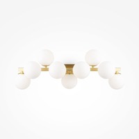 Dekorativní - M MOD547WL-09BS Nástěnné svítidlo Dallas 9xG9 28W bílá mosaz kov sklo - MAYTONI