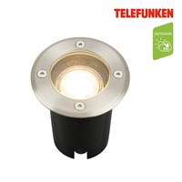 Zapuštěná - TF 322702TF TELEFUNKEN venkovní svítidlo do země, vodotěsné IP67, tvrzené sklo, GU10 patice, kruhové - BRILONER