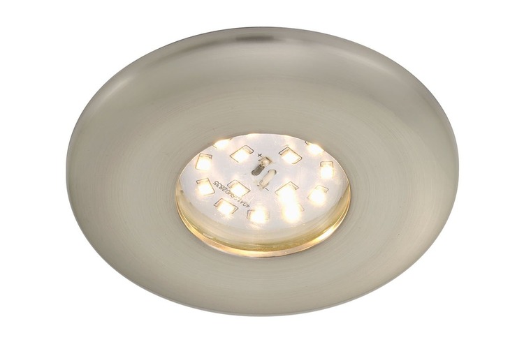 Kruhová - BRI 7227-012 LED vestavné svítidlo, pr. 9,3 cm, 5 W, matný nikl - BRILONER - foto 1