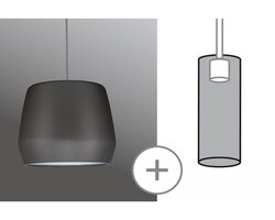 Svítidla - P 95440 URail 2Easy stínidlo Pirm šedé matná max. 20W kov - PAULMANN