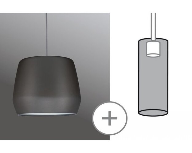 Svítidla - P 95440 URail 2Easy stínidlo Pirm šedé matná max. 20W kov - PAULMANN - foto 1