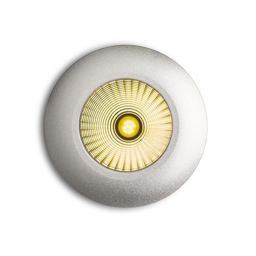 Kruhová - RED R10457 ICCO kruhová zápustná stříbrnošedá  230V/650mA LED 7W 3000K - RED - DESIGN RENDL - foto 1