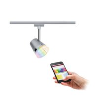 Svítidla - P 95525 Smart Home Zigbee URail spot Cone RGBW matný chrom 5,5W včetně sv. zdroje - PAULMANN