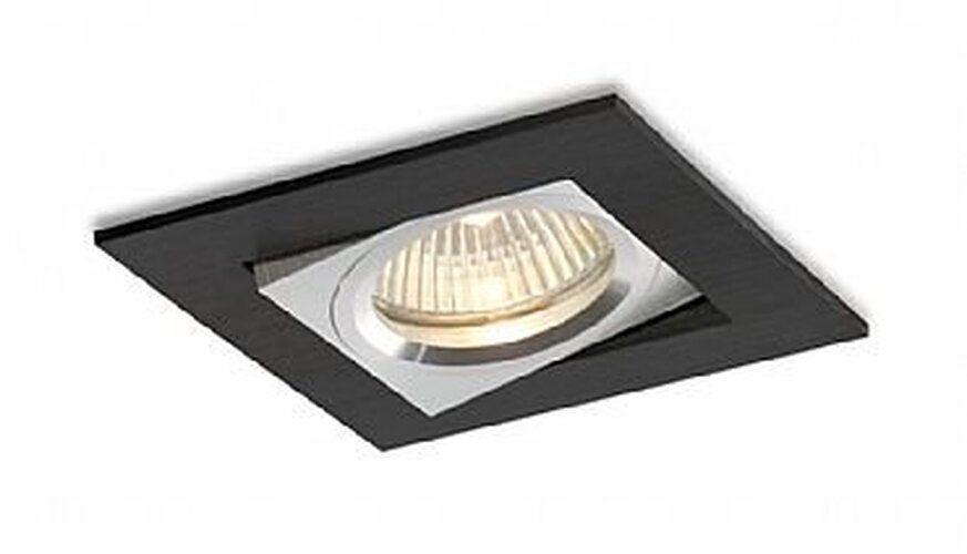 Hranatá - BPM 3002LED2.D40.3K Vestavné svítidlo Aluminio Negro, černá 7W LED 500lm 40  3000K 230V - BPM - foto 1
