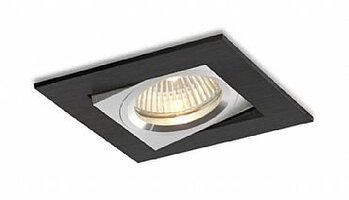 Hranatá - BPM 3002LED2.D40.3K Vestavné svítidlo Aluminio Negro, černá 7W LED 500lm 40  3000K 230V - BPM