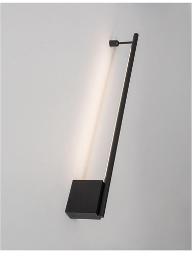 Nepřímé osvětlení - NV 9081130 Nástěnné svítidlo GROPIUS černý hliník LED 10W 230V 3000K IP20 - NOVA LUCE - foto 1