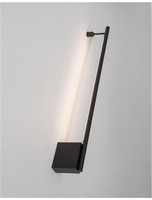 Nepřímé osvětlení - NV 9081130 Nástěnné svítidlo GROPIUS černý hliník LED 10W 230V 3000K IP20 - NOVA LUCE