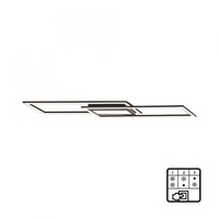 Hranatá - LD 14694-18 ASMIN LED stropní svítidlo 1000x17,9cm černá ploché stmívatelné vypínačem jednoduchý panel 3000K - LEUCHTEN DIREKT / JUST LIGHT