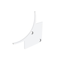 Krytky pro Al profily - SLC S43335 Koncovka pro profil Pro C4 bílá 2x - TLG