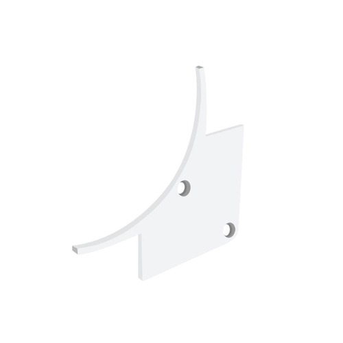 Krytky pro Al profily - SLC S43335 Koncovka pro profil Pro C4 bílá 2x - TLG - foto 1