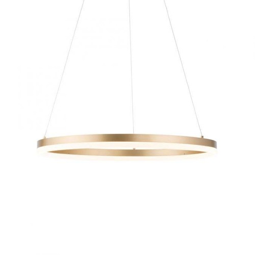 Kruhová - PN 2382-60 TITUS LED závěsné svítidlo 60x60 mosaz, kruhové, stmívatelné, paměťová funkce, moderní SimplyDim 3000K - PAUL NEUHAUS - foto 1