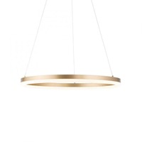 Kruhová - PN 2382-60 TITUS LED závěsné svítidlo 60x60 mosaz, kruhové, stmívatelné, paměťová funkce, moderní SimplyDim 3000K - PAUL NEUHAUS