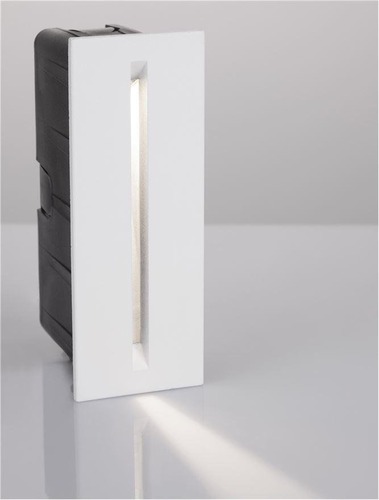 Zapuštěná - NV 9026120 Venkovní zapuštěné svítidlo do zdi AIZEN bílý hliník a čiré sklo LED 3W 3000K 600mA 100-240V 148st. IP54 - NOVA LUCE - foto 1
