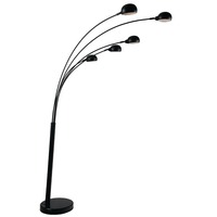 Stojací lampy - FAN I-ERACLE-PT NERO Stojací lampa Piantana Eracle, černá, 5 x E14, 108 x 35 x 219 cm - FANEUROPE