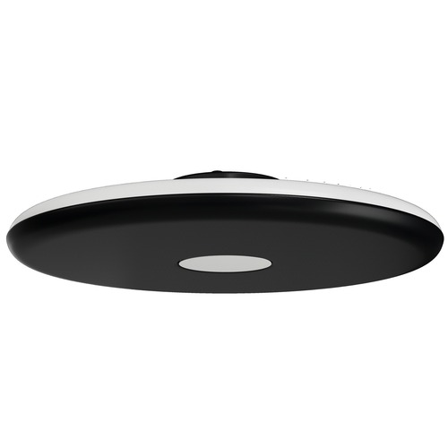 Kruhová - OS ZET60038 ZETA 2 PF stropní/nástěnné plastové svítidlo černá IP40 3000 K 38W LED - OSMONT - foto 1