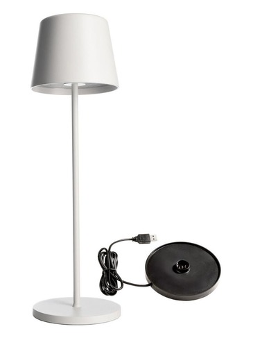 Na stůl - IMPR 620199 Deko-Light nabíjecí svítidlo - sada Canis bílá + nabíjecí základna - LIGHT IMPRESSIONS - foto 1