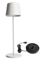 Na stůl - IMPR 620199 Deko-Light nabíjecí svítidlo - sada Canis bílá + nabíjecí základna - LIGHT IMPRESSIONS