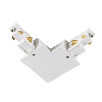 Lišty a příslušenství S-TRACK - LA 1006526 S-TRACK vestavný L-konektor uzemnění venkovní bílý - BIG WHITE (SLV)