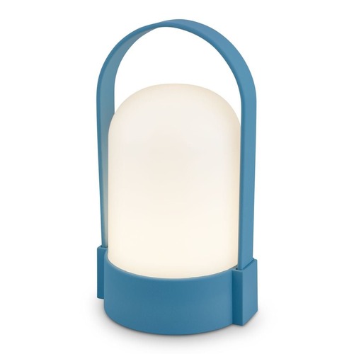 Stolní lampy dekorační - BRILO 7544010 Asa stolní lampička - 1W, 50lm, bezdrátová, LED, stmívatelné, teplá bílá, modrá - BRILO - foto 1