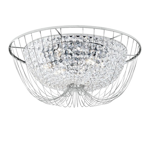 Dekorativní - FAN I-VIENNA-PL60 CR Stropní svítidlo VIENNA chrom, 6xE14, 60 x 24 cm - FANEUROPE - foto 1