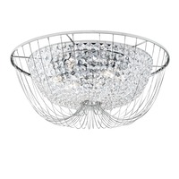 Dekorativní - FAN I-VIENNA-PL60 CR Stropní svítidlo VIENNA chrom, 6xE14, 60 x 24 cm - FANEUROPE