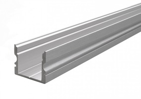 Al profily k přisazení - IMPR 970147 AU-02-12 vysoký U-profil pro 12 - 13,3 mm LED pásek stříbrná - LIGHT IMPRESSIONS