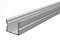 Al profily k přisazení - IMPR 970147 AU-02-12 vysoký U-profil pro 12 - 13,3 mm LED pásek stříbrná - LIGHT IMPRESSIONS